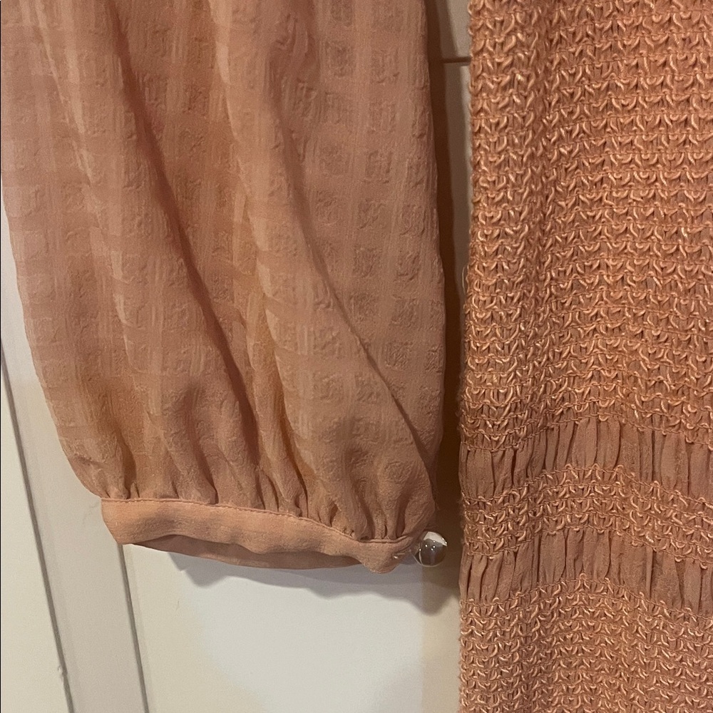 Capulet Tan Mini Dress with Ruffle Details - Picture 4 of 5